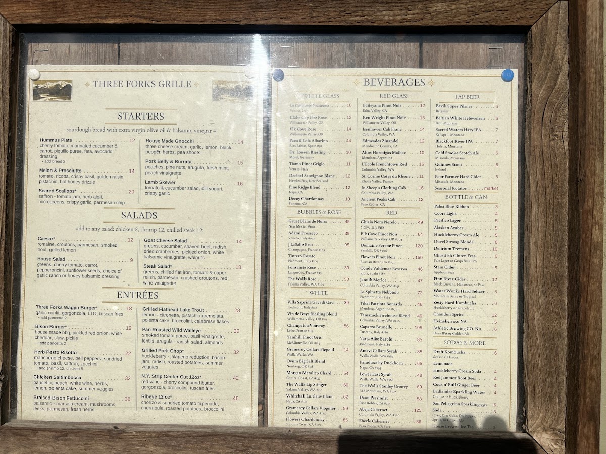 Three Forks Grille Menu-1